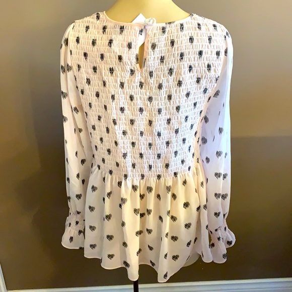 BNWT Rose Olive Shirred Top - Picture 3 of 3